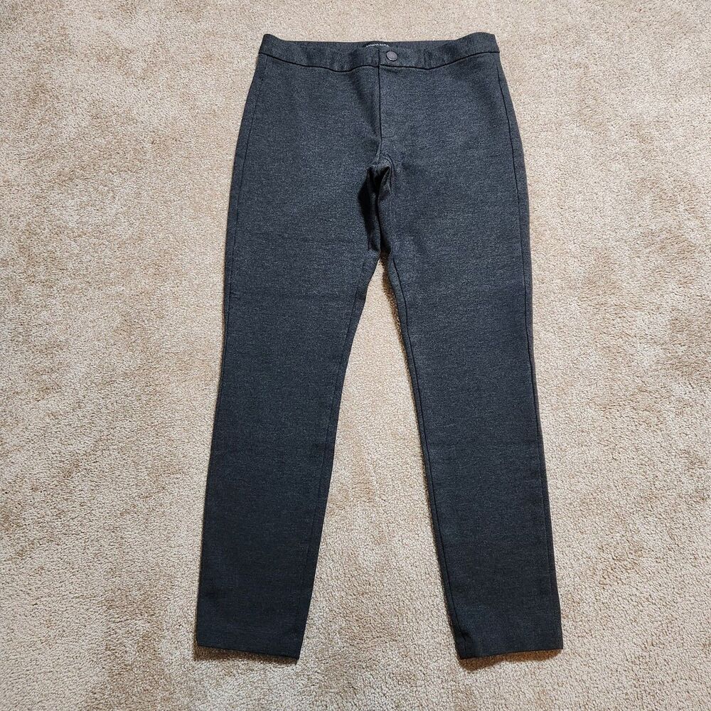 Banana Republic Pants Women 6 Dark Gray Mid Rise Skinny Stretch